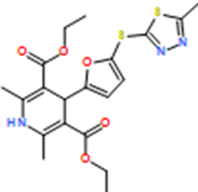 Diethyl 2,6-dimethyl-4-(5-((5-methyl-1,3,4-thiadiazol-2-yl)thio)furan-2-yl)-1,4-dihydropyridine-3,5-dicarboxylate